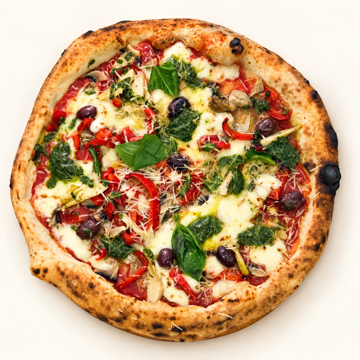 Pizza cu legume și măsline